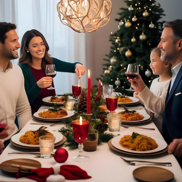 Christmas dishes in the oven