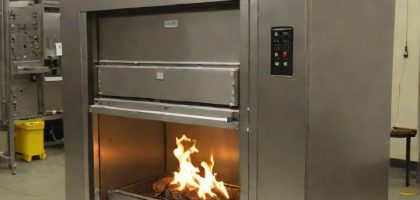 how hot do cremation ovens get